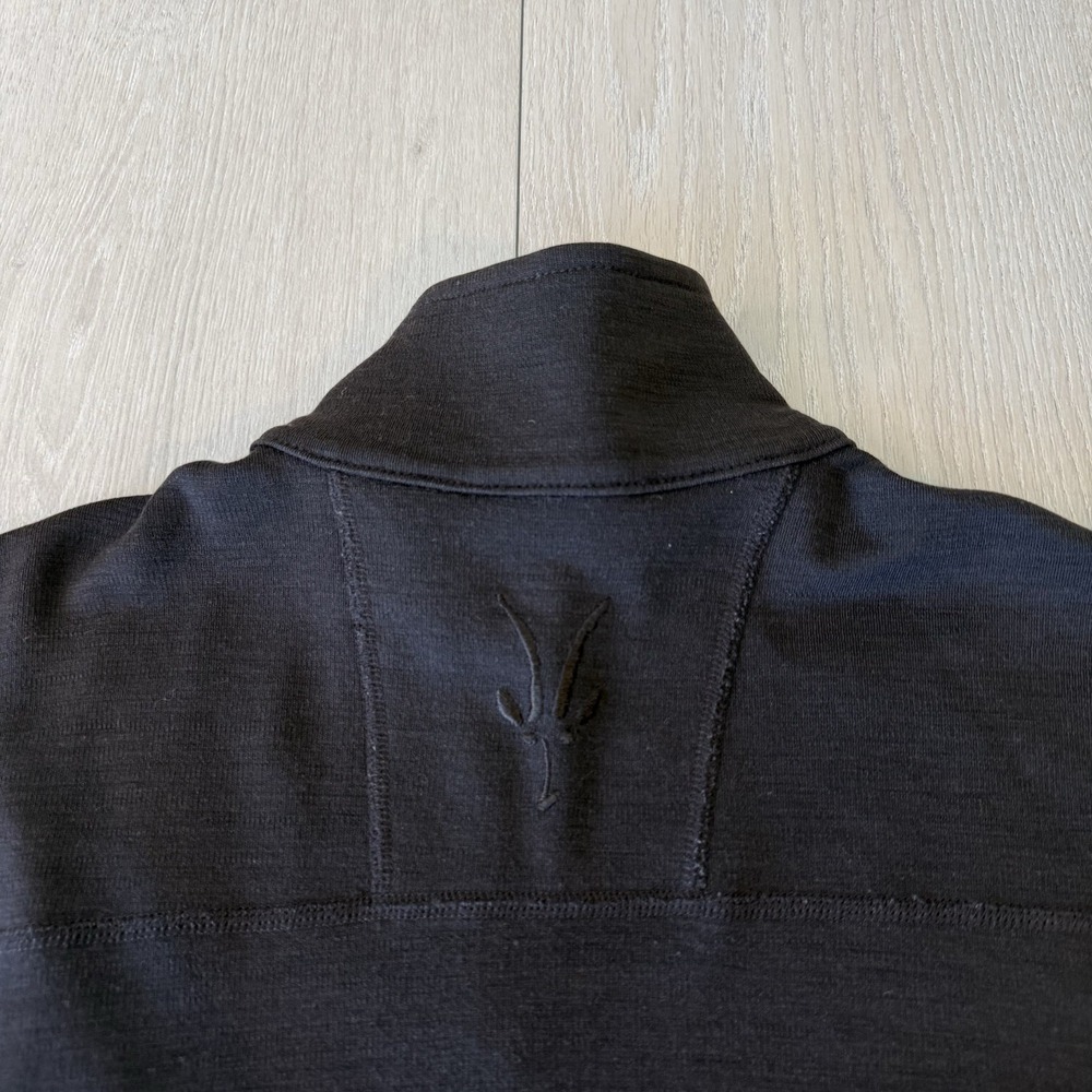 Ibex 1/4 Zip Pullover Mens M Medium Brown Rambouillet Wool Mid Layer